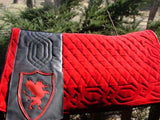 Ambleside's Secret Creations, Black Knight Pad with leather cut out of BK Dragon Logo