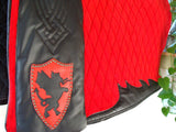 Collectors Piece Black Knight pad with Dragon back Leather border