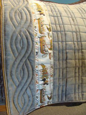 Sage Satin Velvet w Bayeux Tapestry
